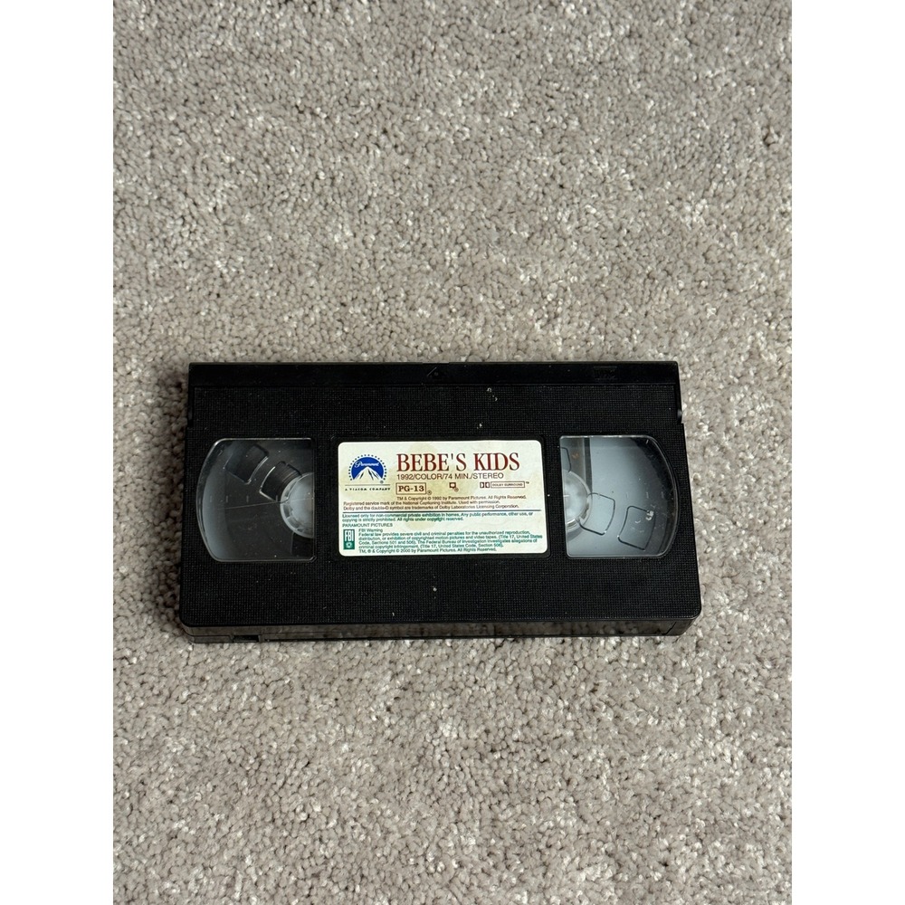 Bebe's Kids VHS 1992 Paramount Animated Comedy Robin Harris PG-13 (NOT tested)